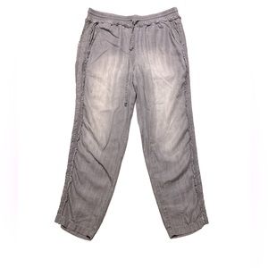 ANTHROPOLOGIE Gray CLOTH & STONE Chambray Tencel Pants, Size Medium